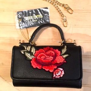 Mini black bag rose brand NEW crossbody